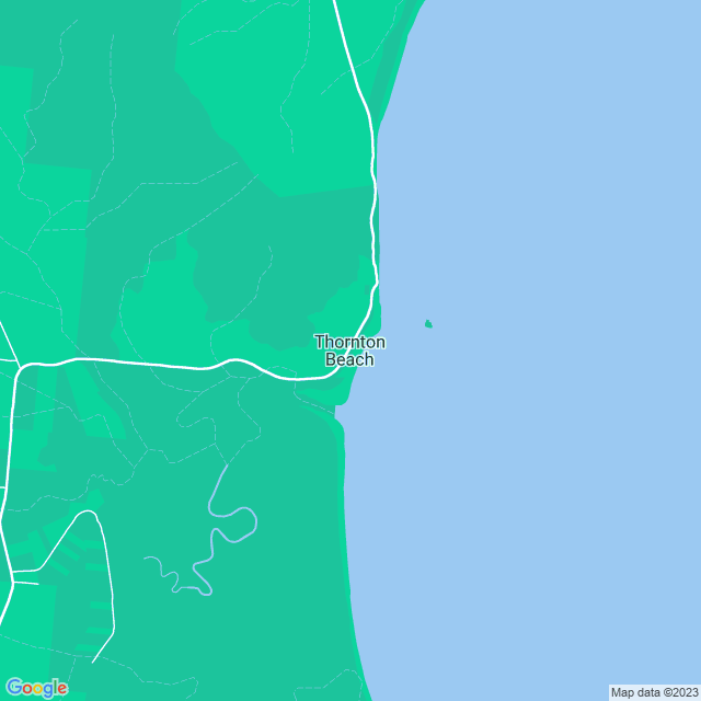 Map showing the location of Thorntons in Thornton Beach, QLD 4873