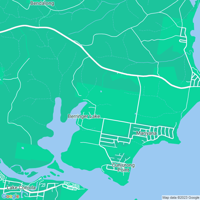 Map showing the location of Rustic Caravan Park in Berringer Lake, NSW 2539