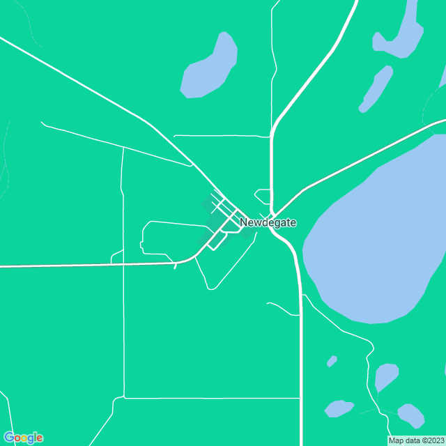 Map showing the location of Newman's Seed Works in Newdegate, WA 6355