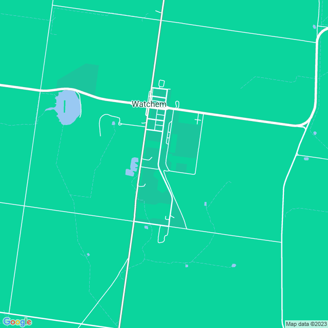 Map showing the location of Vicgrain Limited in Watchem, VIC 3482
