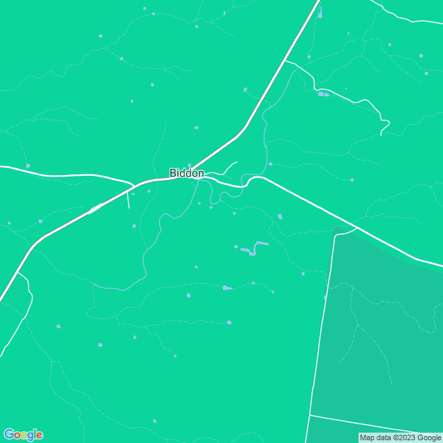 Map showing the location of Jacks Creek Bridge in Biddon, NSW 2827