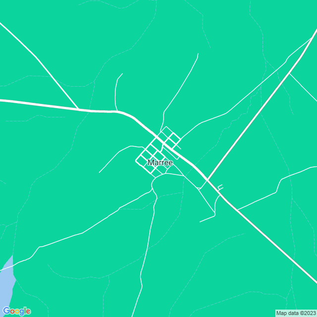 Map showing the location of Marree Mosque in Marree, SA 5733