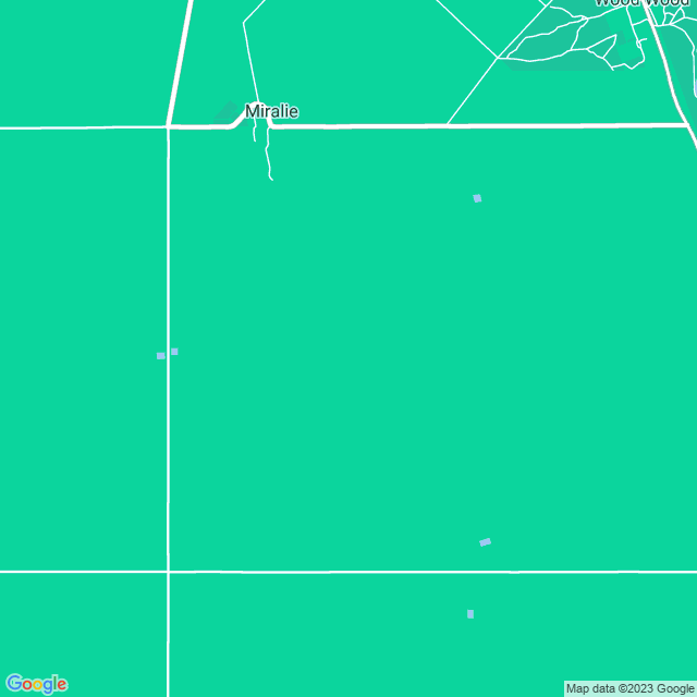 Map showing the location of Vicgrain Limited in Miralie, VIC 3596