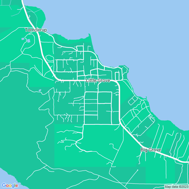 Map showing the location of The Surgery in Little Grove, WA 6330