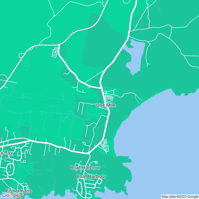 Map showing the location of Rockpools Cafe Bar & Function Centre in One Mile, NSW 2316