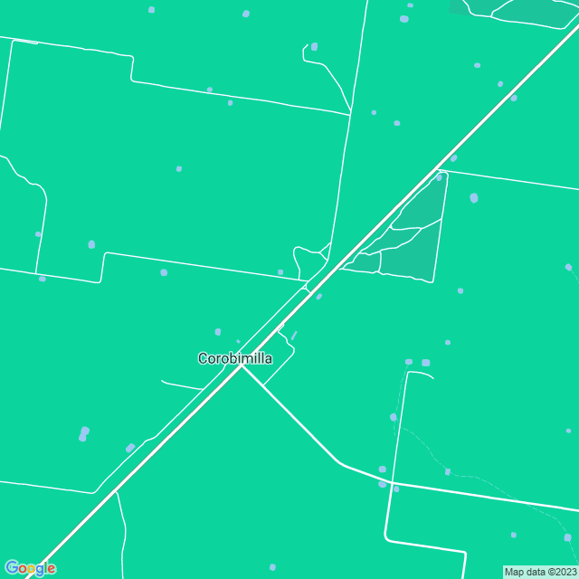 Map showing the location of Roffe D in Corobimilla, NSW 2700