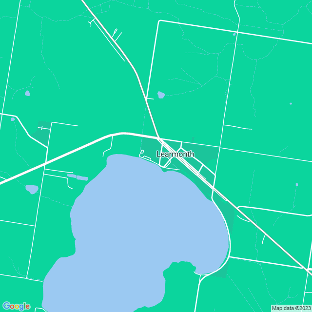 Map showing the location of Caf Sidra in Learmonth, VIC 3352