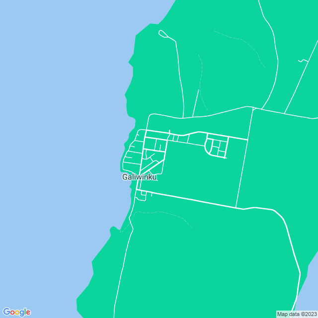 Map showing the location of Shepherdson College in Galiwinku, NT 822
