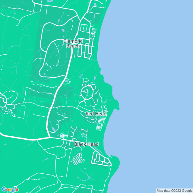 Map showing the location of Outdoortile in Red Head, NSW 2430
