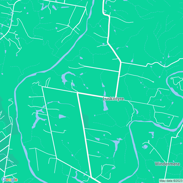 Map showing the location of Tranquil Vale in Luskintyre, NSW 2321