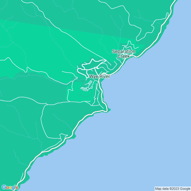 Map showing the location of Wye River CFA in Wye River, VIC 3234