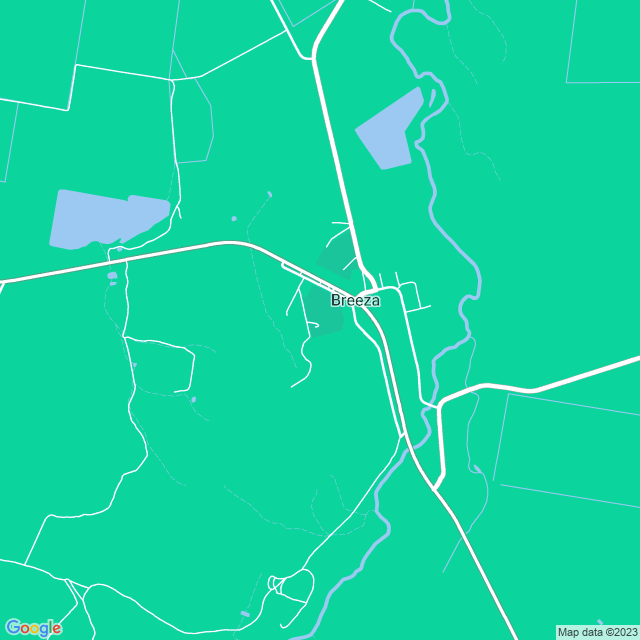 Map showing the location of Breeza General Store in Breeza, NSW 2381