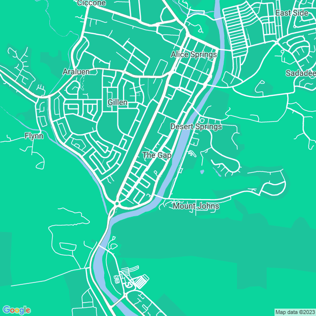 Map showing the location of Eagle Training Services NT in The Gap, NT 870