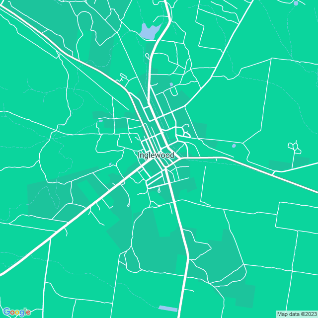 Map showing the location of Presentation Convent in Inglewood, VIC 3517