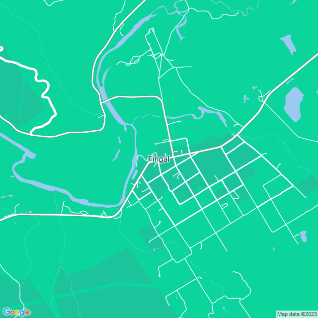 Map showing the location of tiny pleasures in Fingal, TAS 7214