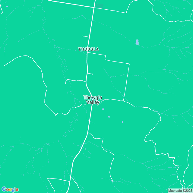 Map showing the location of Braniffs Place in Thowgla Valley, VIC 3707