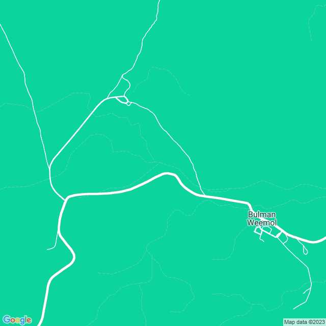 Map showing the location of Bulman School in Bulman Weemol, NT 852