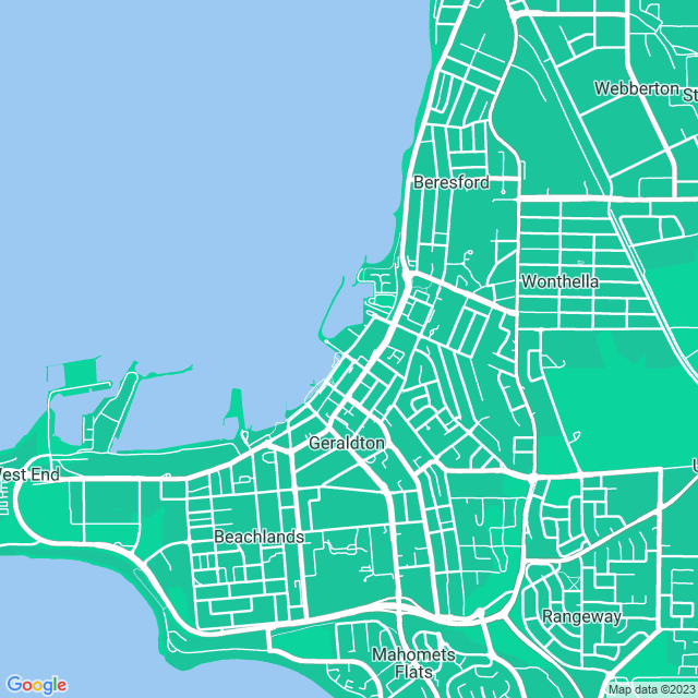 Map showing the location of Icarus Security in Geraldton PO, WA 6531
