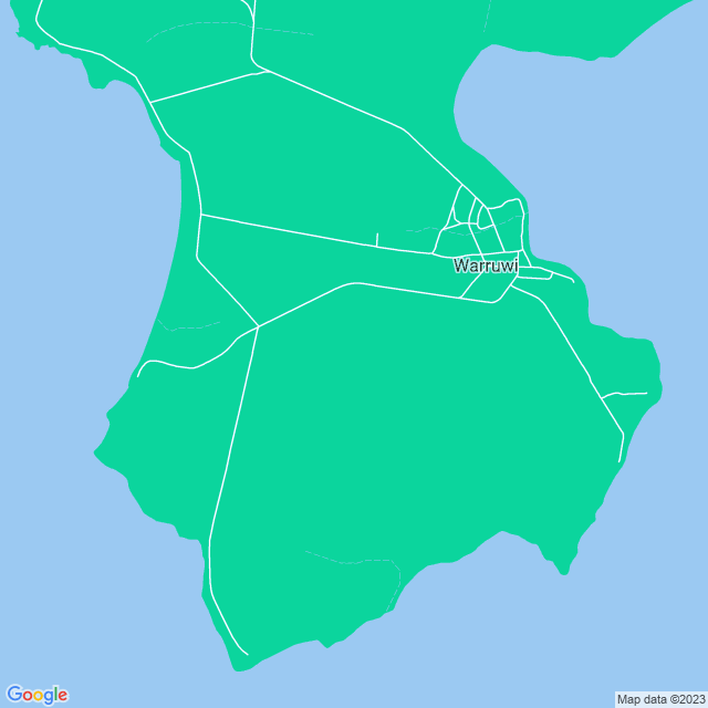 Map showing the location of Sandy Point in Warruwi, NT 822