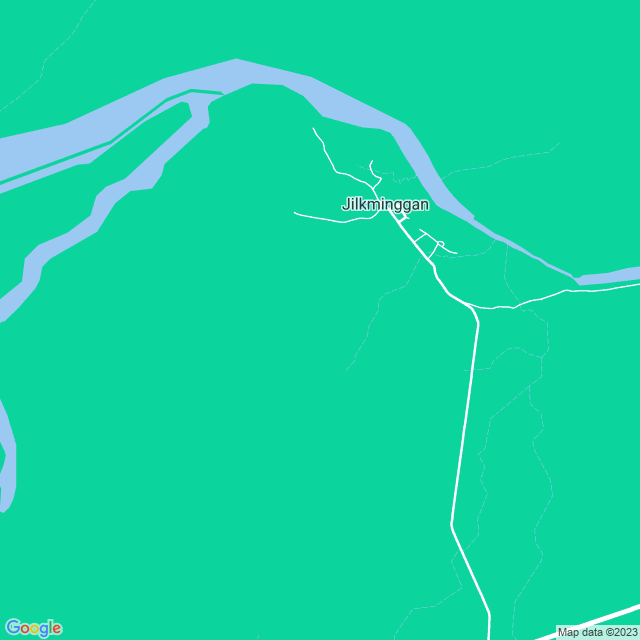 Map showing the location of Jilkminggan Community in Jilkminggan, NT 852