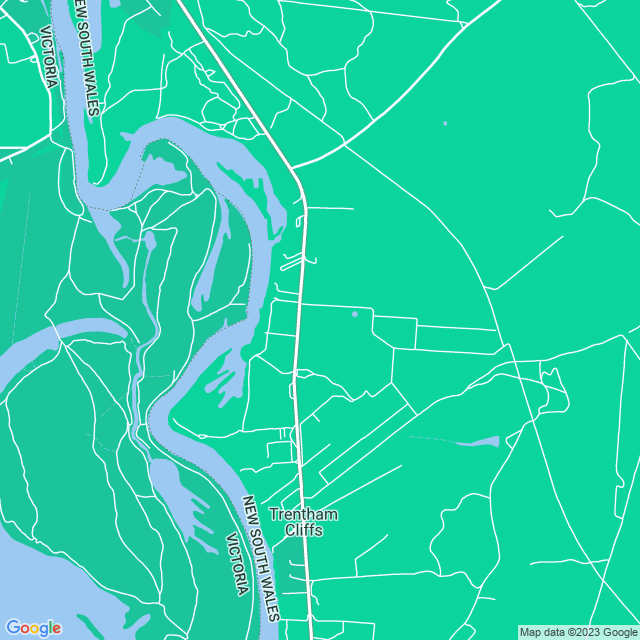 Map showing the location of Trentham in Trentham Cliffs, NSW 2738