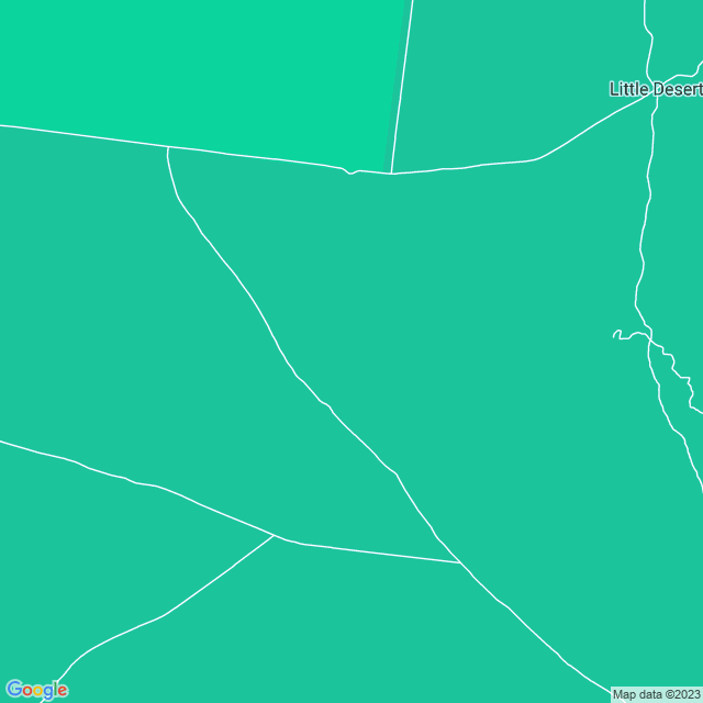 Map showing the location of Ackle Bend in Little Desert, VIC 3418