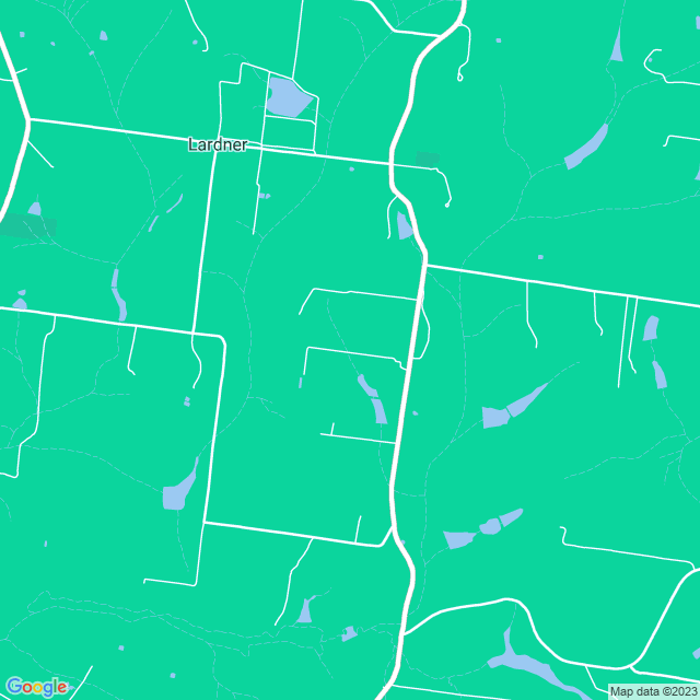 Map showing the location of Lardner & District Primary School in Lardner, VIC 3821