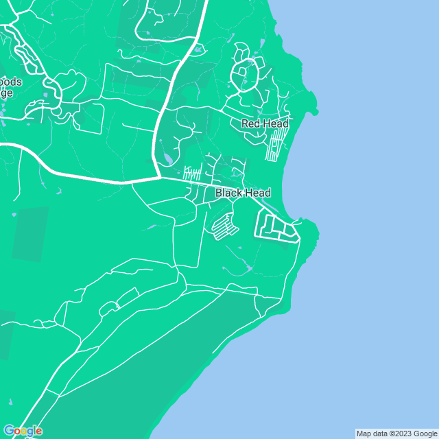 Map showing the location of Hallidays Point Library in Black Head, NSW 2430