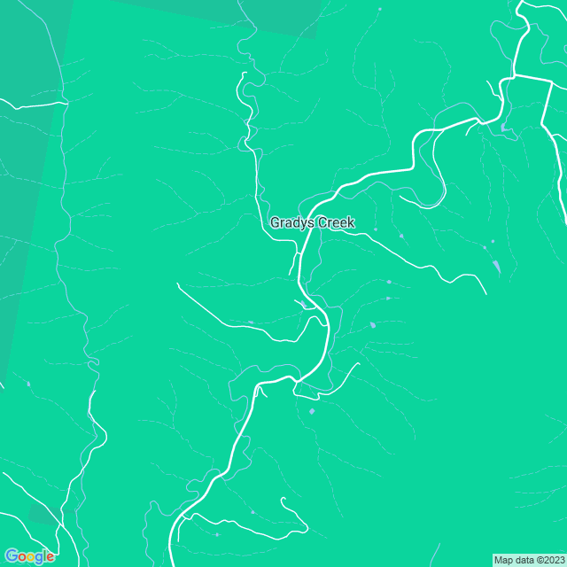 Map showing the location of Rainforest Gateway Campground in Gradys Creek, NSW 2474