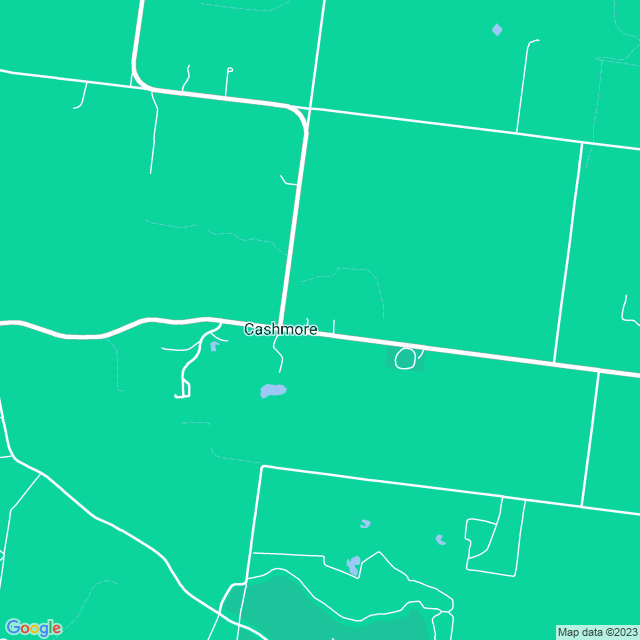 Map showing the location of Roger Whyte in Cashmore, VIC 3305