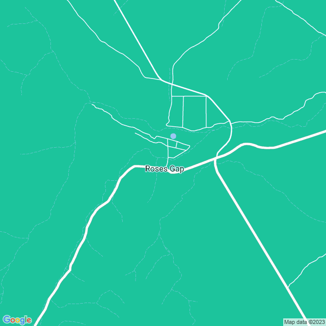 Map showing the location of Briggs Bluff in Roses Gap, VIC 3385