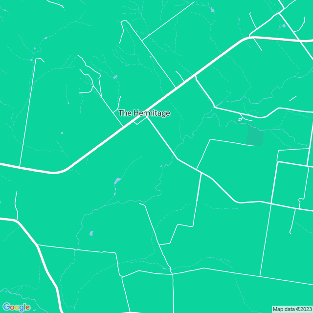 Map showing the location of Rocky Downs Farm in The Hermitage, QLD 4370
