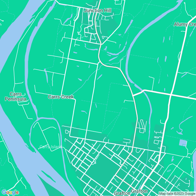 Map showing the location of Action Coach & Shuttle Services in Carrs Creek, NSW 2460