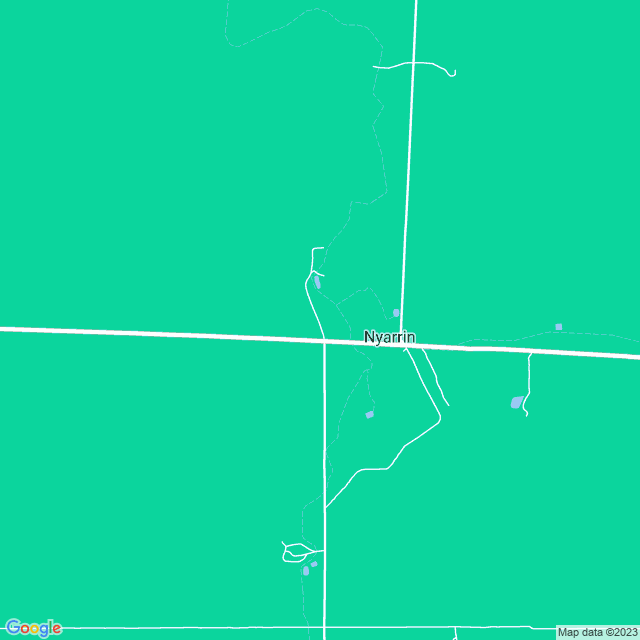 Map showing the location of Vicgrain Limited in Nyarrin, VIC 3533