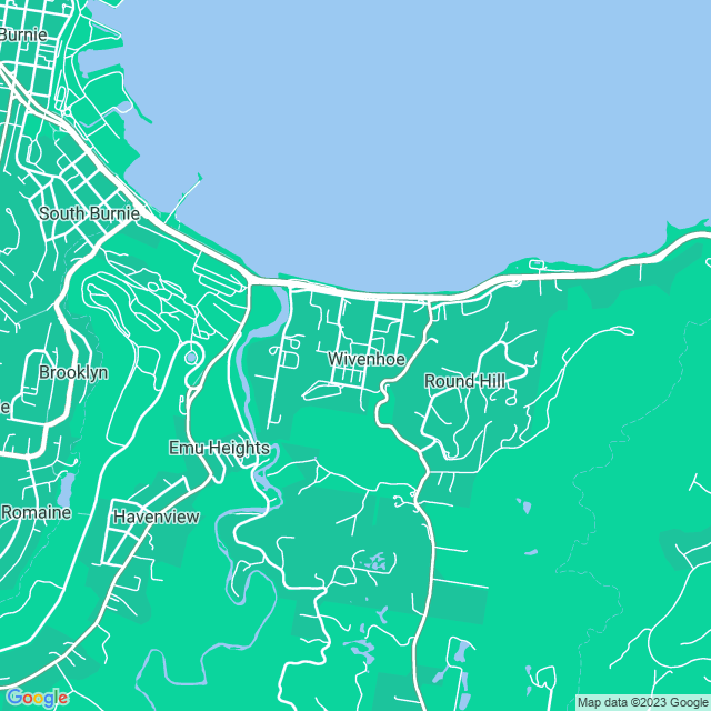 Map showing the location of Jacksons Security in Wivenhoe, TAS 7320