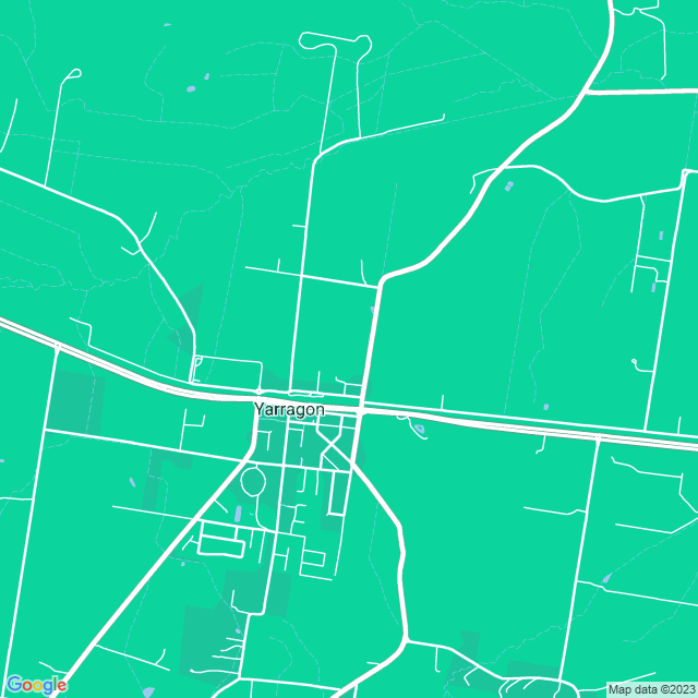 Map showing the location of Fozigobble Cafe in Yarragon, VIC 3823