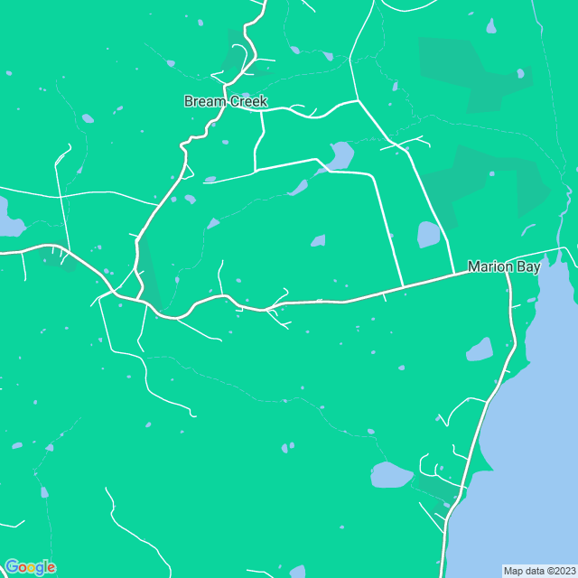 Map showing the location of Van Bone in Bream Creek, TAS 7175