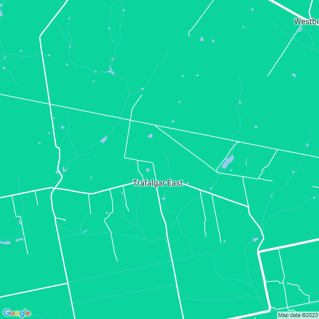 Map showing the location of DSP Security Installations in Trafalgar East, VIC 3824