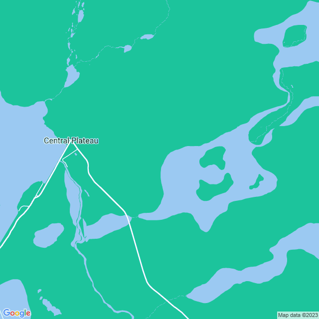 Map showing the location of Augusta Levee in Central Plateau, TAS 7304