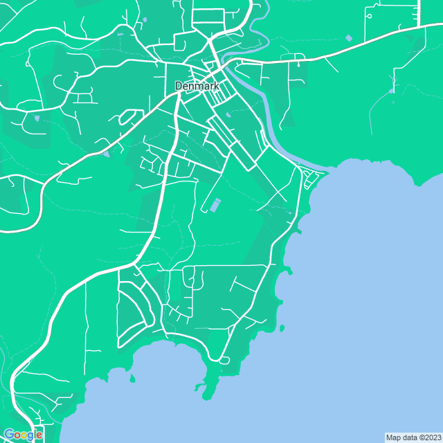Map showing the location of Maxwell Designs in Denmark, WA 6333