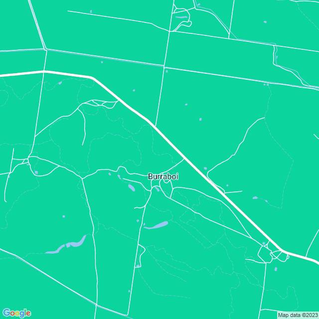Map showing the location of Yambinya Feedlot in Burraboi, NSW 2732