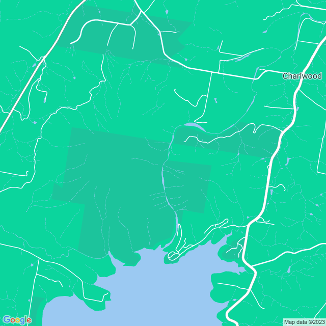 Map showing the location of Frog Buttress in Mount Edwards, QLD 4309