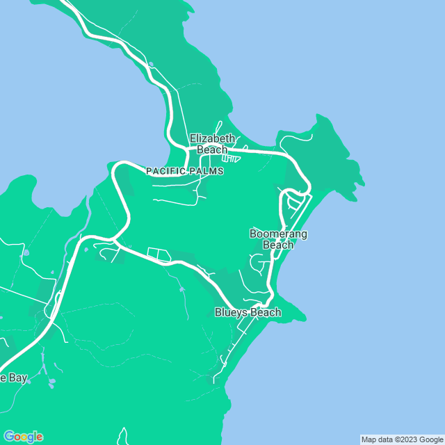 Map showing the location of Mobys Function Centre in Boomerang Beach, NSW 2428