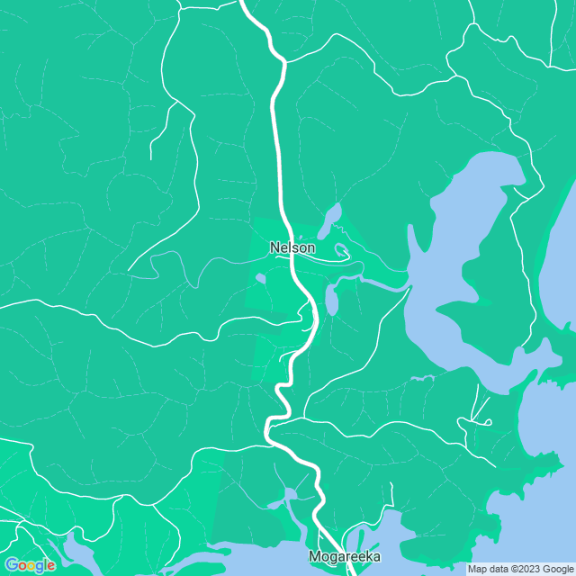 Map showing the location of Gillards campground in Nelson, NSW 2550