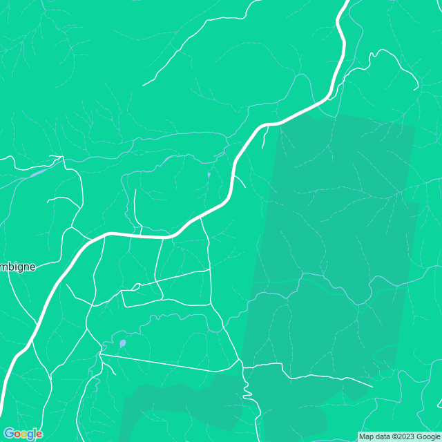 Map showing the location of Bawden Bridge in Chambigne, NSW 2460