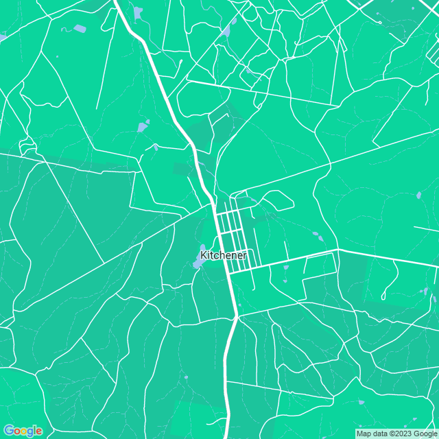 Map showing the location of Kitchener Public School in Kitchener, NSW 2325
