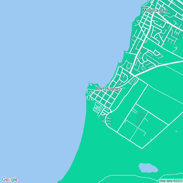 Map showing the location of The Lighthouse Beachfront Accommodation in Port Hughes, SA 5558