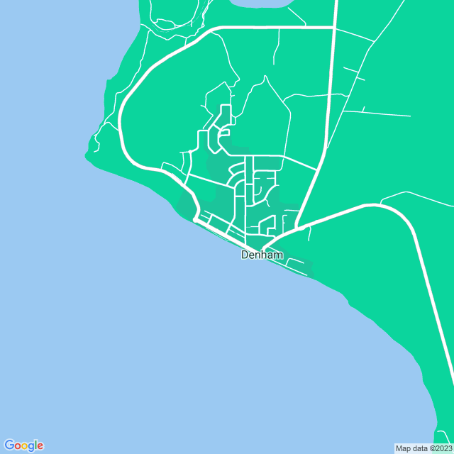 Map showing the location of Fish Cleaning Station in Denham, WA 6537