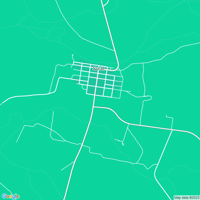 Map showing the location of Teddington in Wellesley, QLD 4417