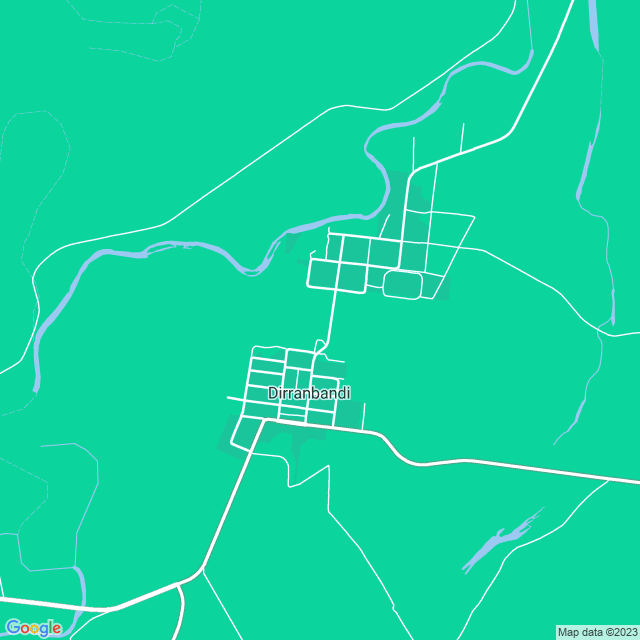 Map showing the location of The Dirran Pub in Dirranbandi, QLD 4486